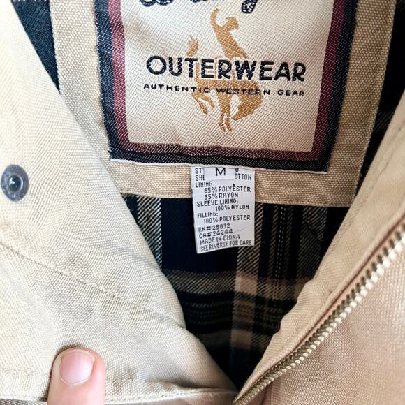 Vintage Wrangler Western Santa Fe Style Zip Up Jacket Size Medium 22x27 - Picture 4 of 10